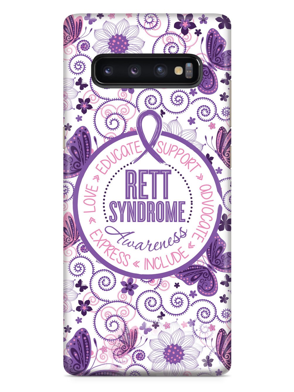 Rett Syndrome Awareness - Butterfly Pattern Case