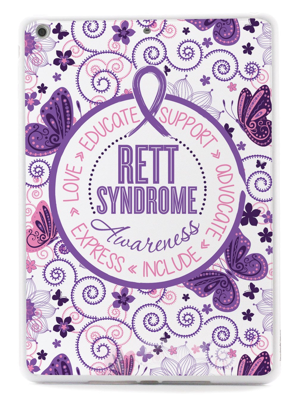Rett Syndrome Awareness - Butterfly Pattern Case