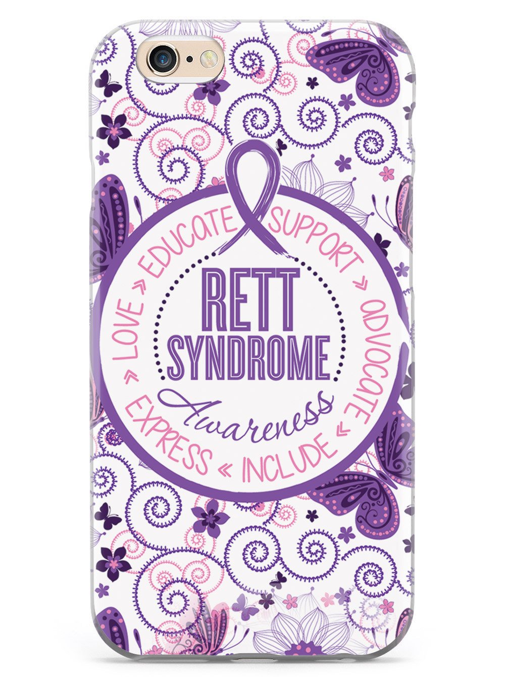 Rett Syndrome Awareness - Butterfly Pattern Case