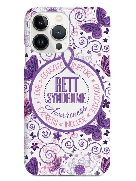 Rett Syndrome Awareness - Butterfly Pattern Case