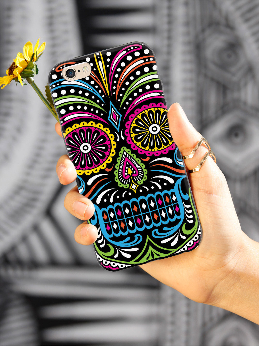 Ornate Sugar Skull Case