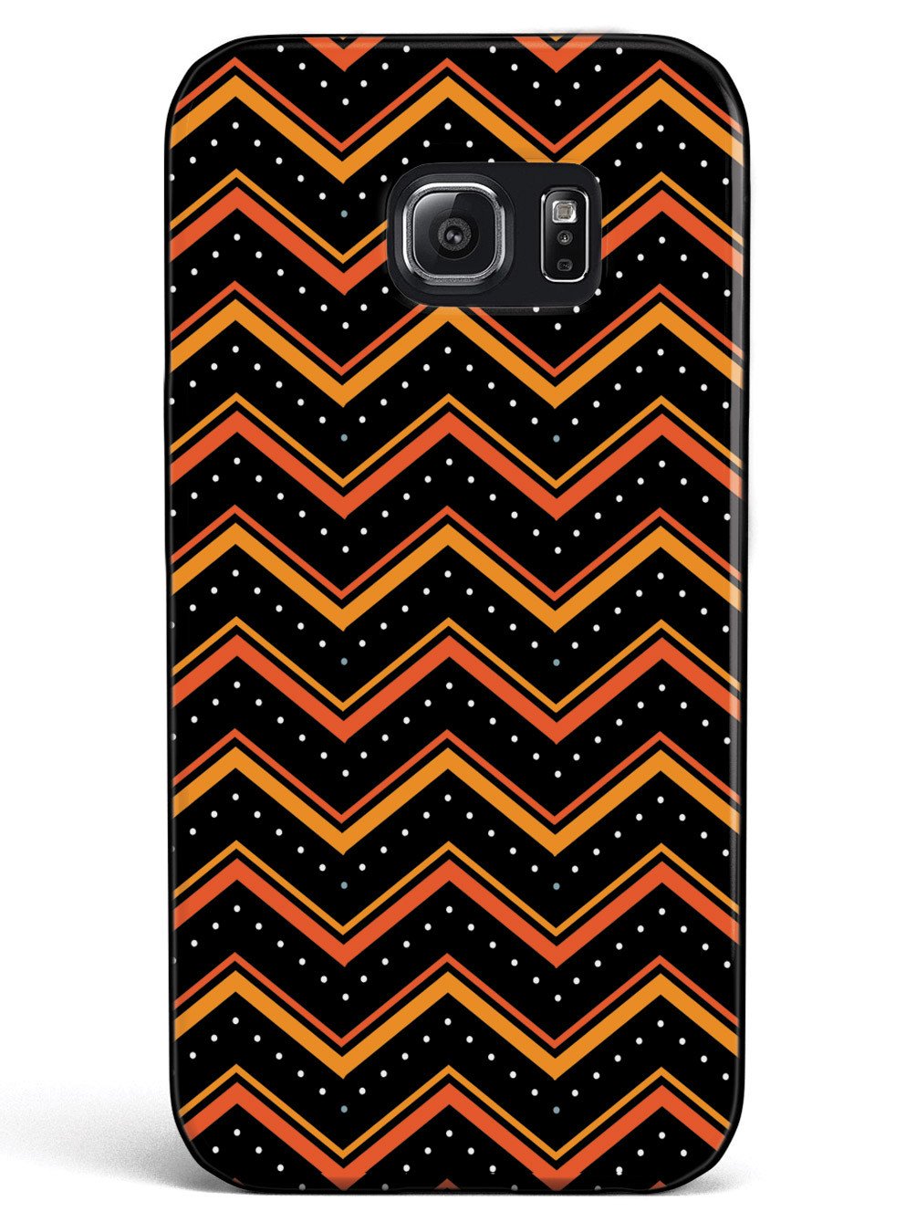 Orange and Black Chevron Pattern Case