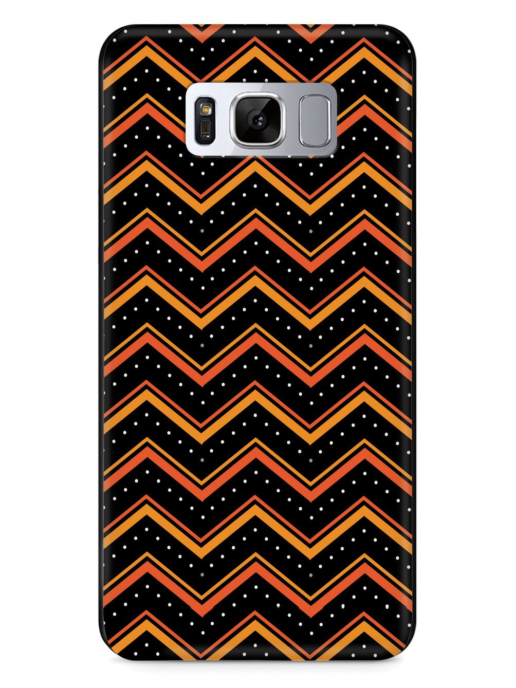 Orange and Black Chevron Pattern Case