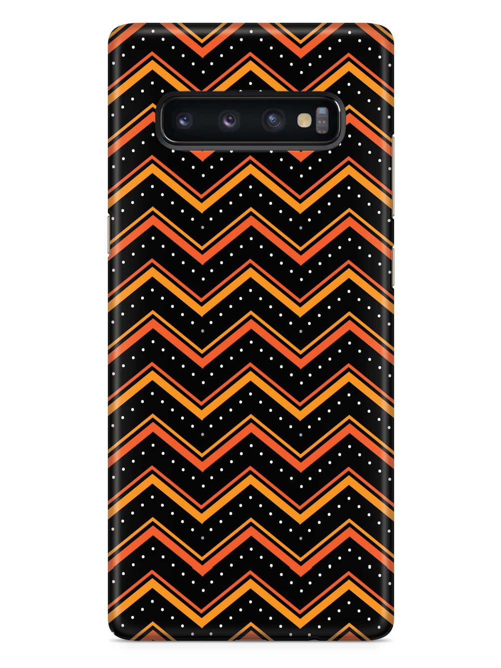 Orange and Black Chevron Pattern Case