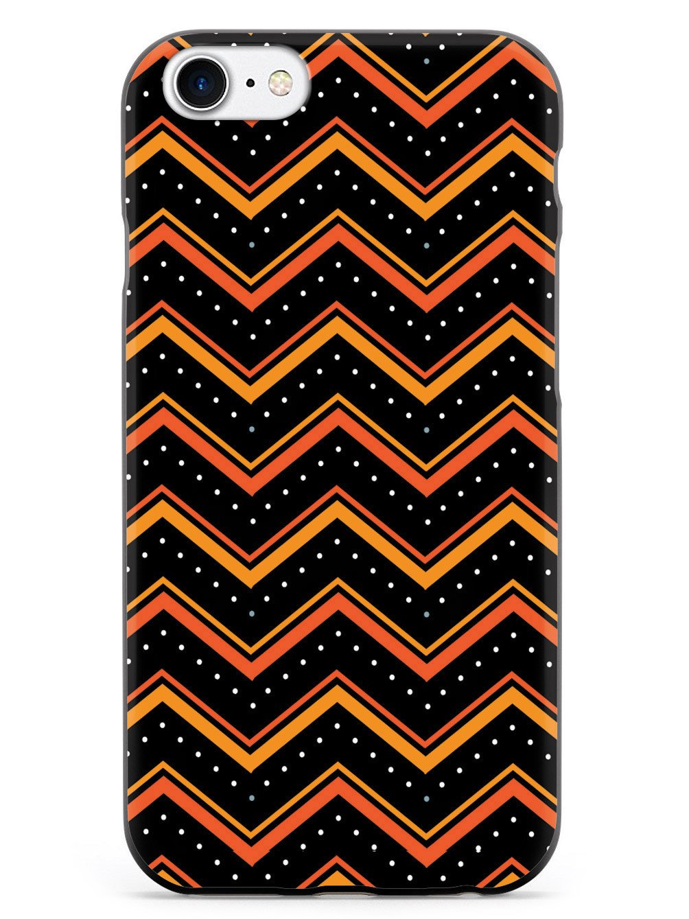 Orange and Black Chevron Pattern Case