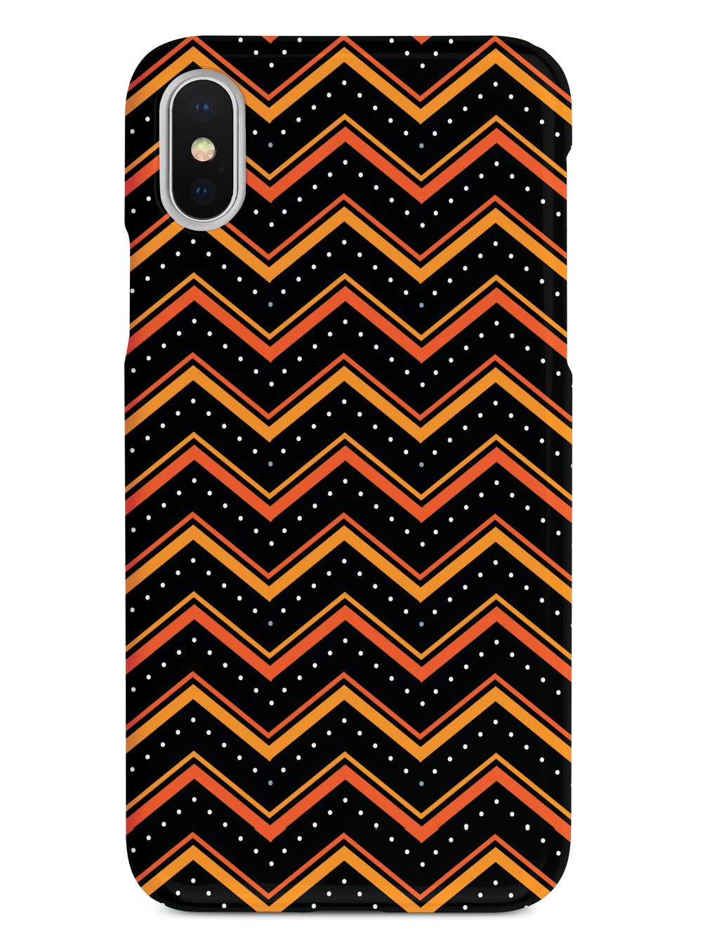 Orange and Black Chevron Pattern Case