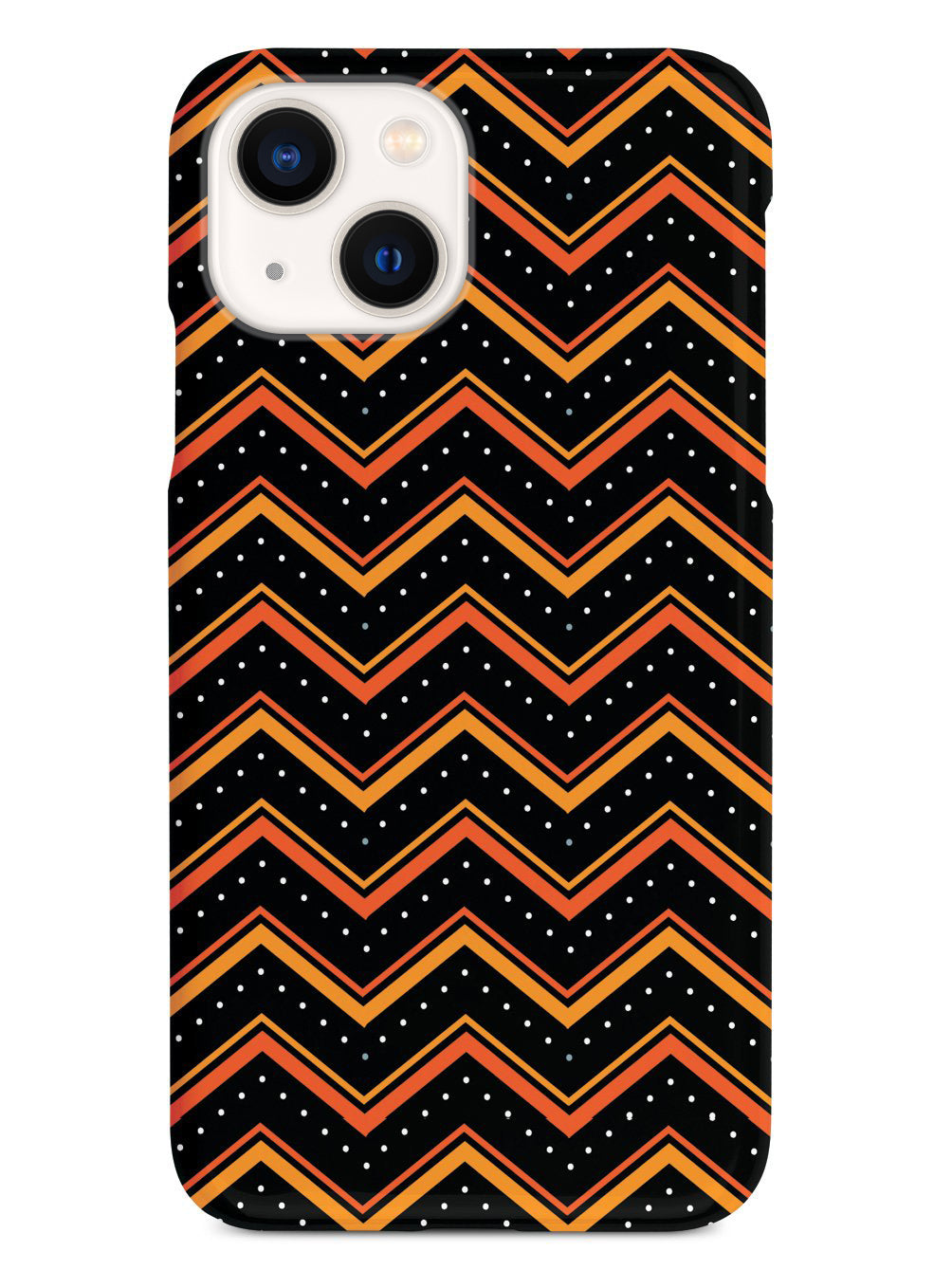 Orange and Black Chevron Pattern Case