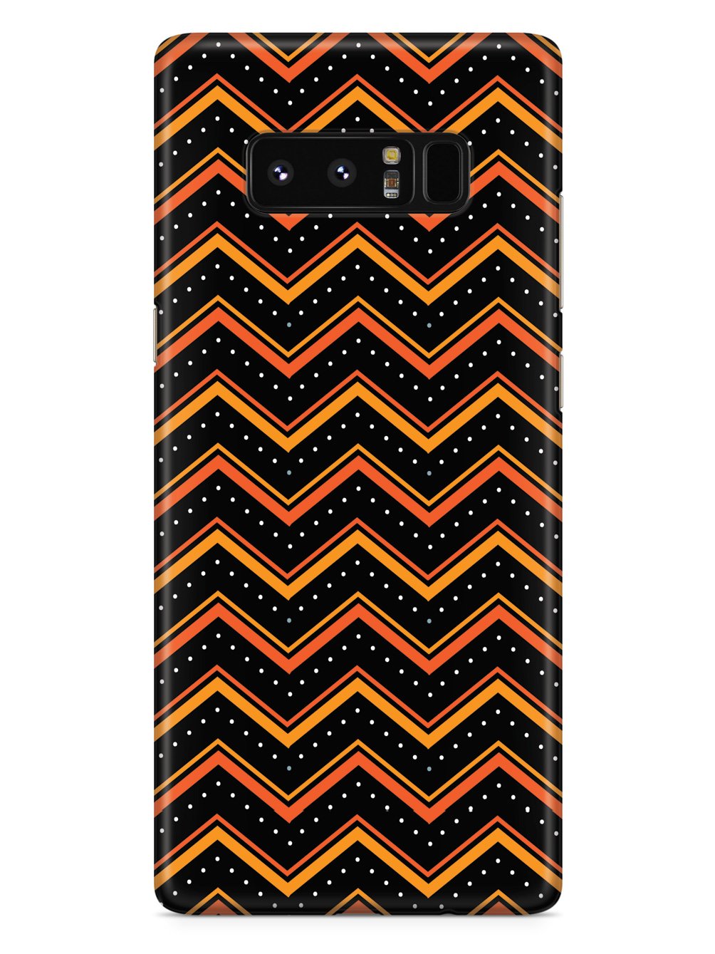 Orange and Black Chevron Pattern Case