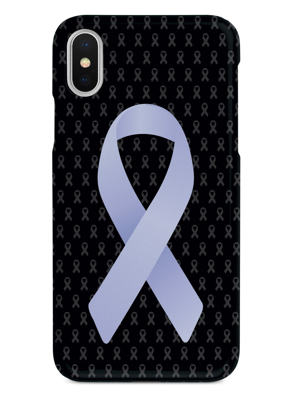 Periwinkle Awareness Ribbon - Black Case