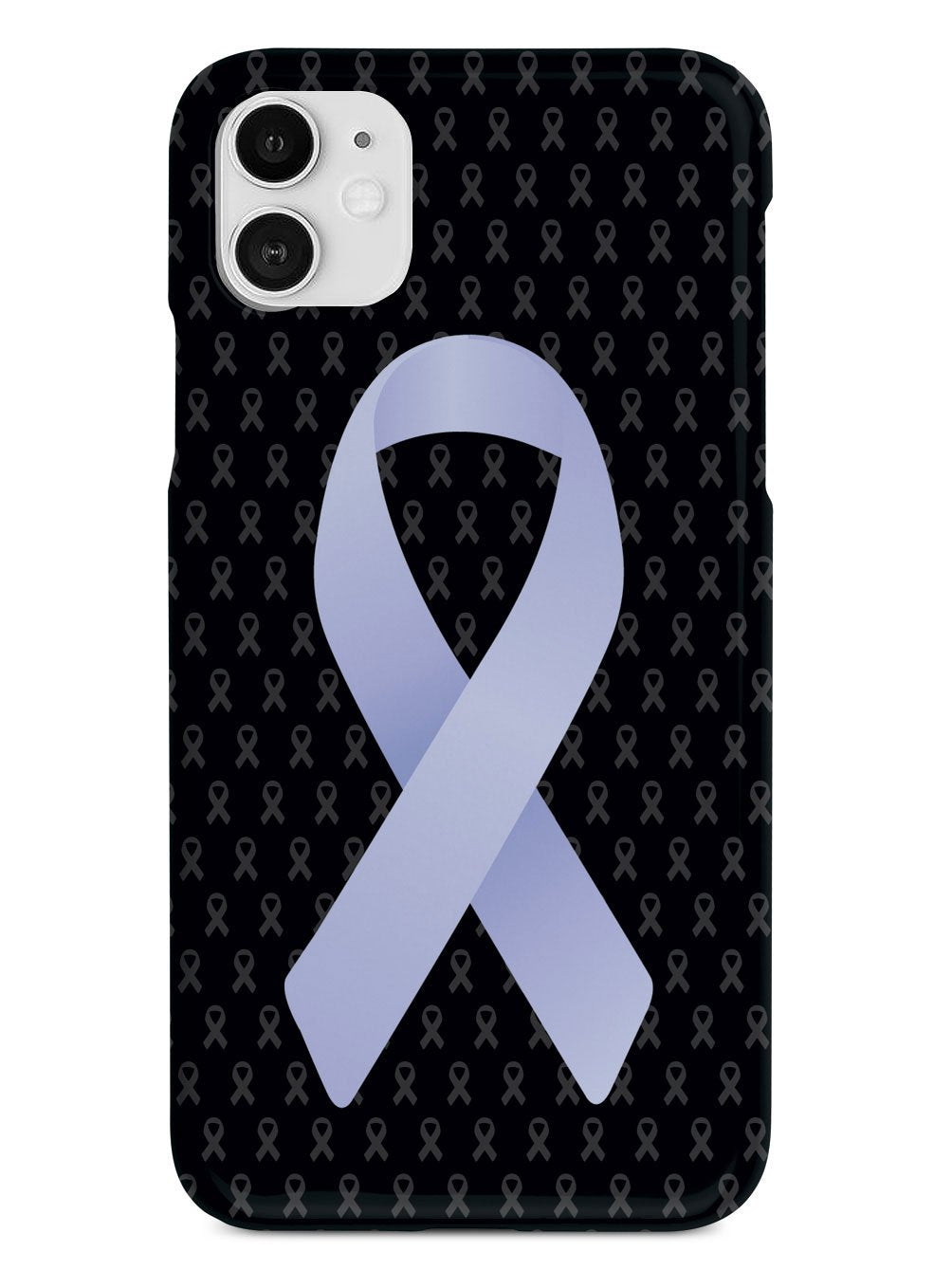 Periwinkle Awareness Ribbon - Black Case