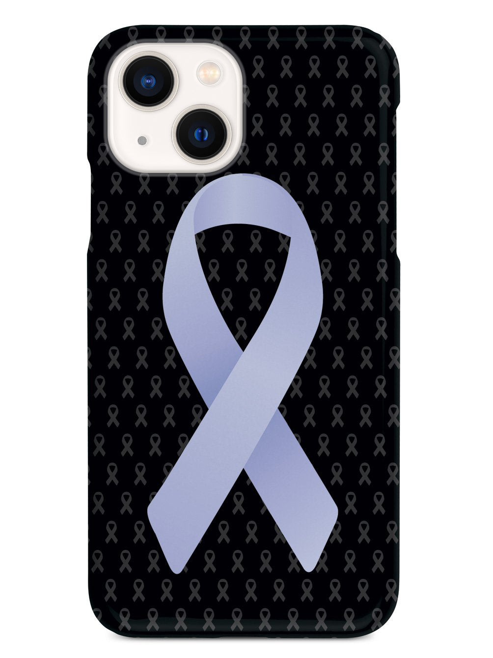 Periwinkle Awareness Ribbon - Black Case