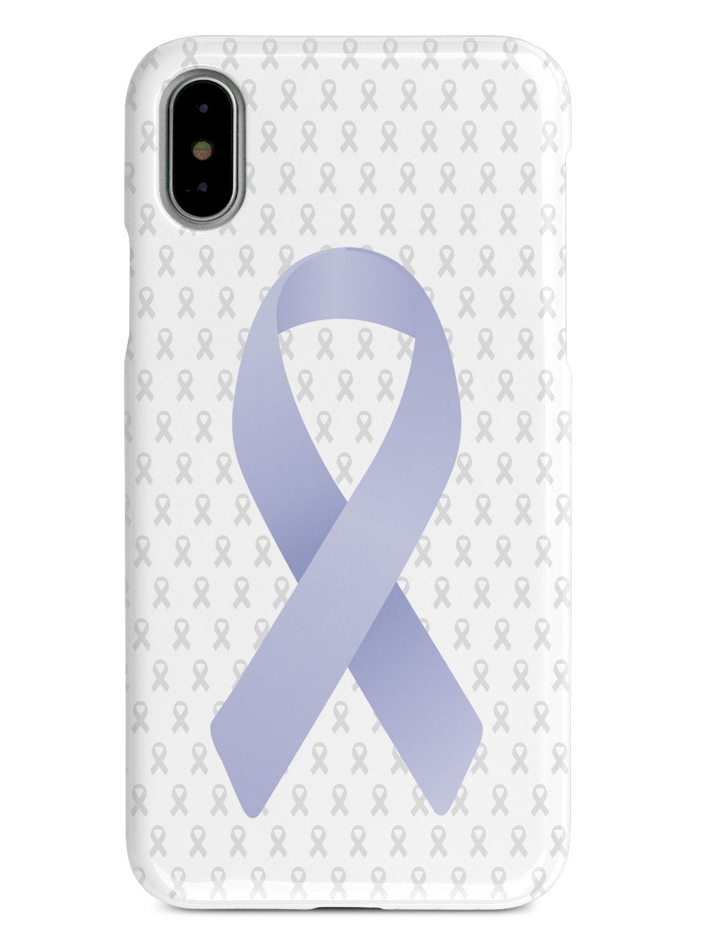 Periwinkle Awareness Ribbon - White Case