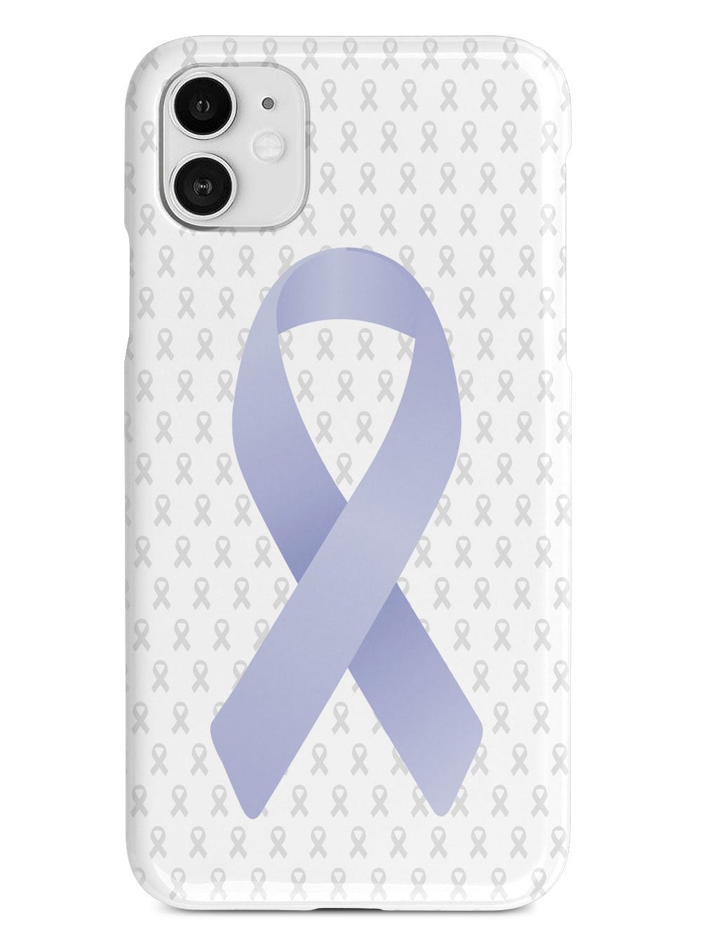 Periwinkle Awareness Ribbon - White Case