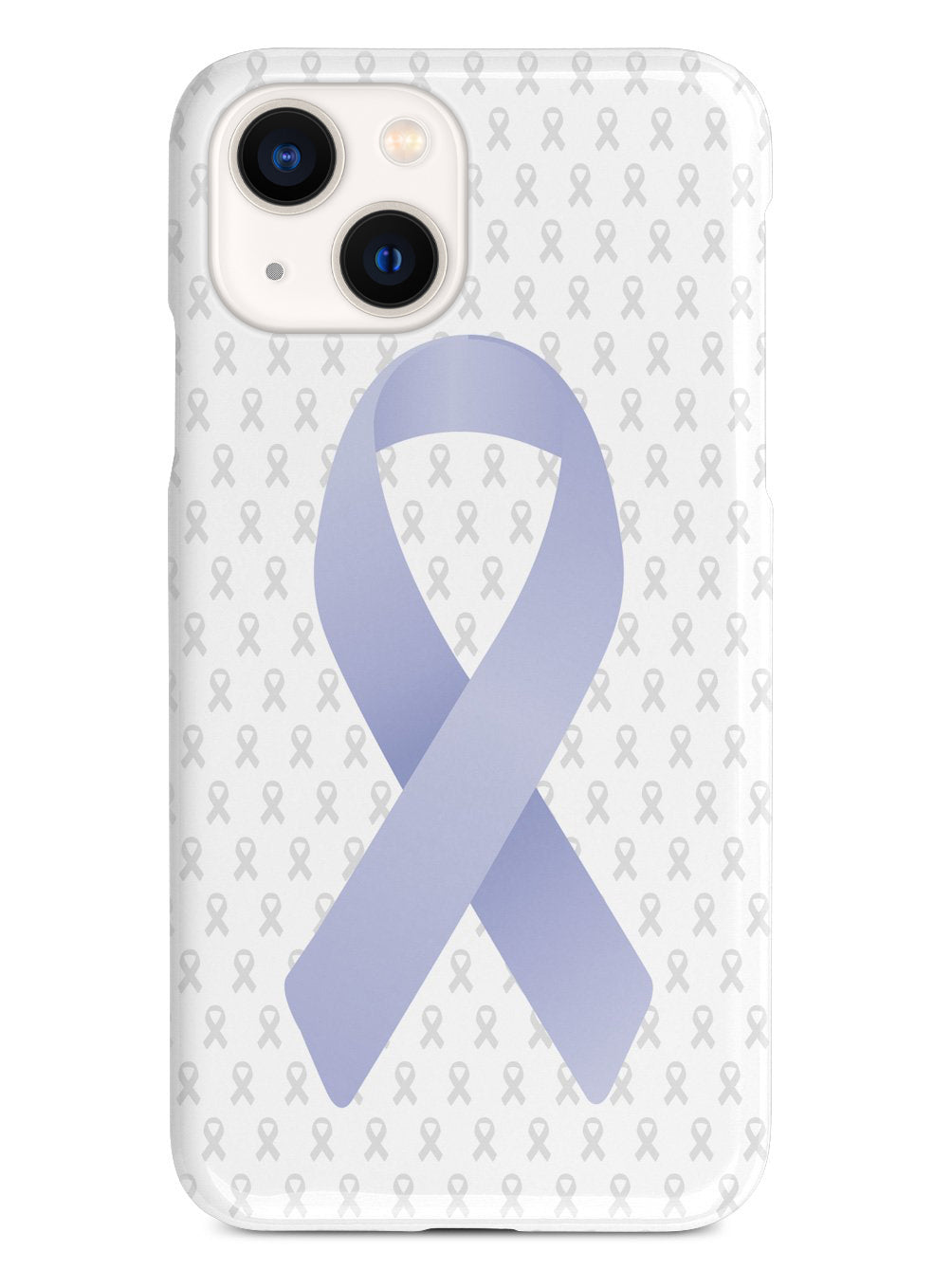 Periwinkle Awareness Ribbon - White Case