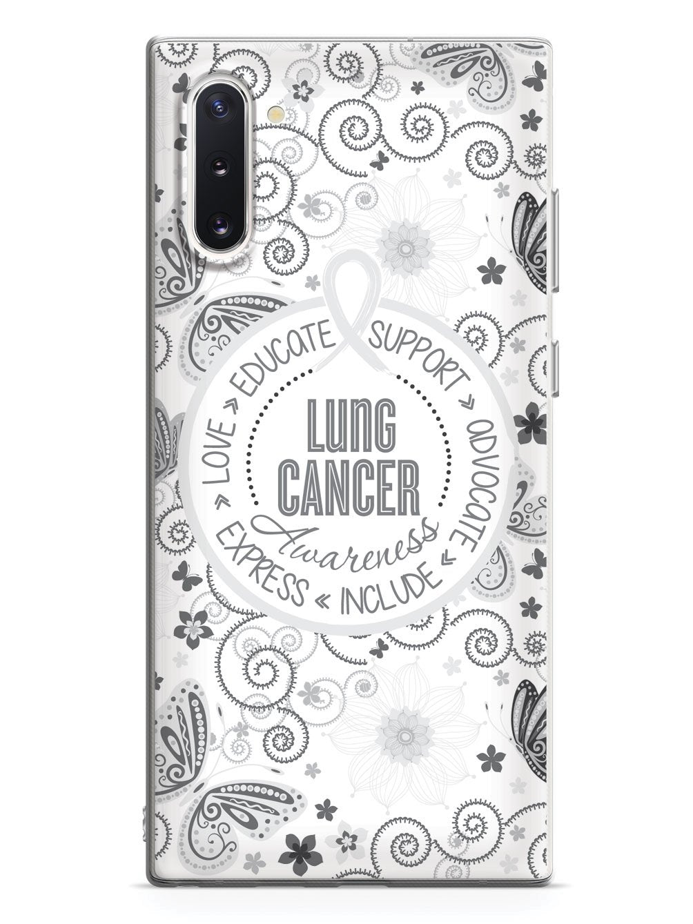 Lung Cancer - Butterfly Pattern Case