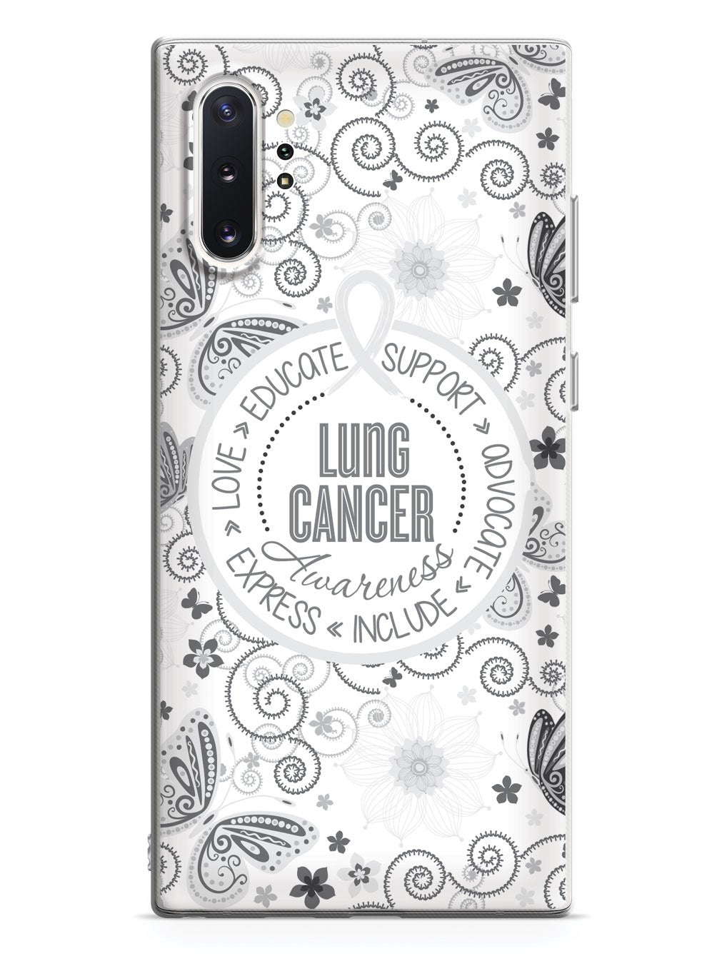 Lung Cancer - Butterfly Pattern Case