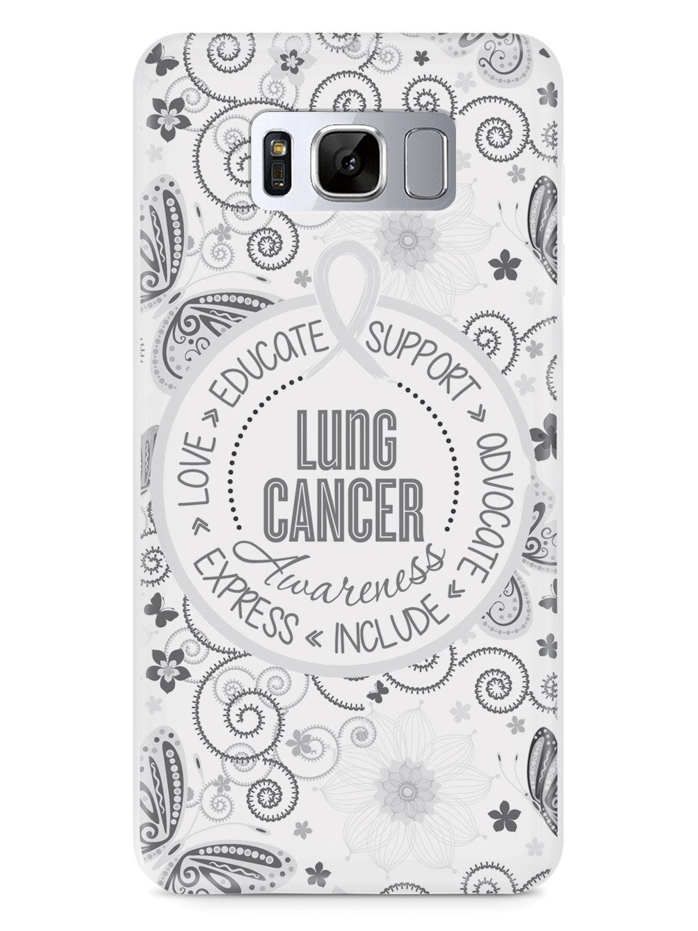 Lung Cancer - Butterfly Pattern Case