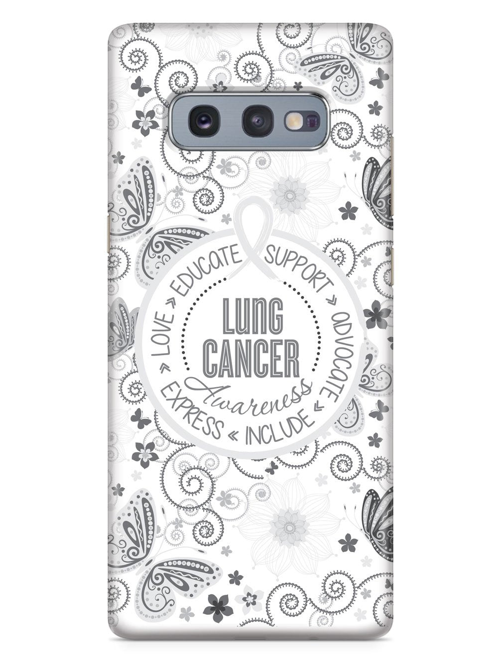 Lung Cancer - Butterfly Pattern Case