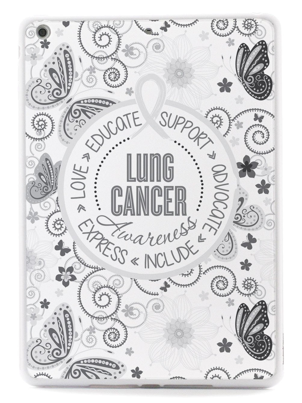 Lung Cancer - Butterfly Pattern Case