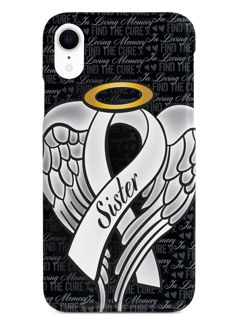 In Loving Memory of My Sister - White Ribbon Case