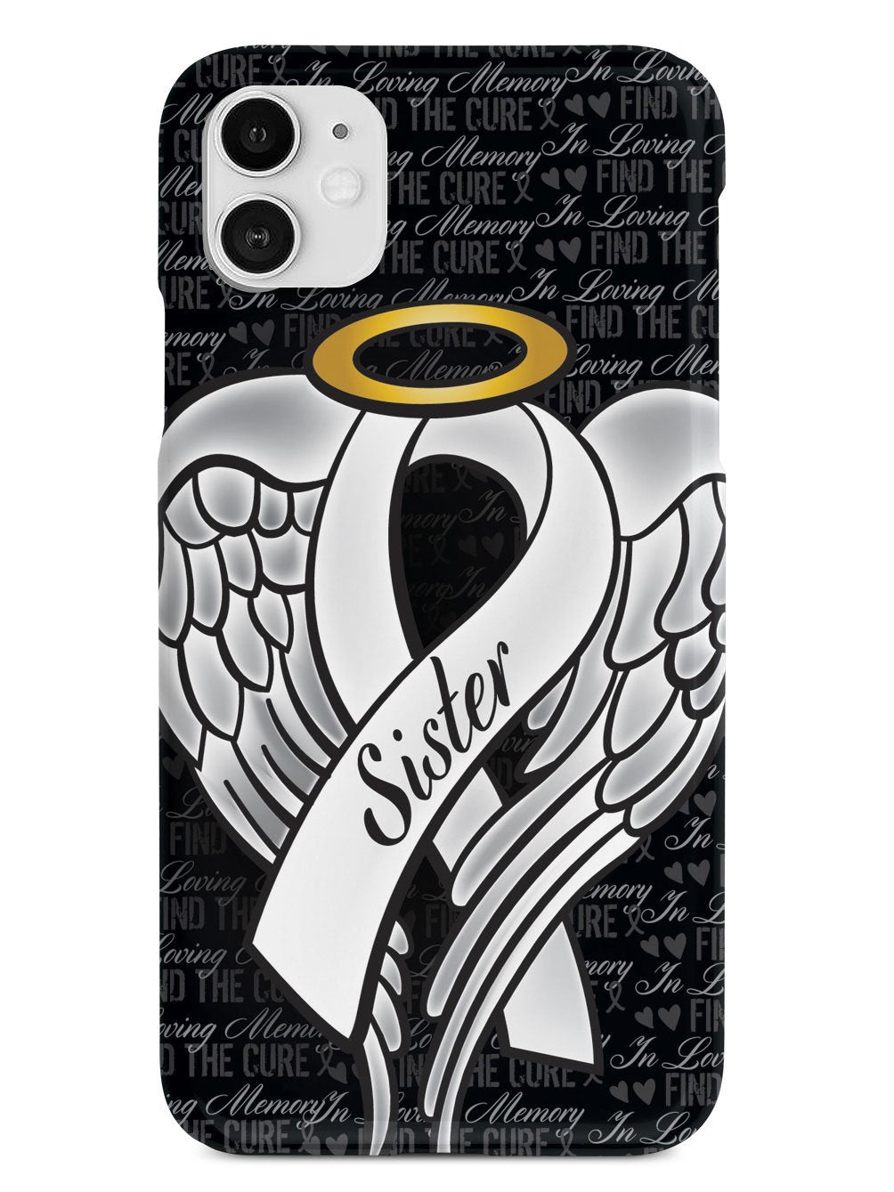 In Loving Memory of My Sister - White Ribbon Case