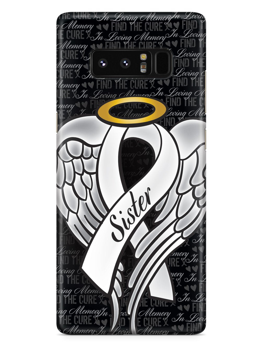 In Loving Memory of My Sister - White Ribbon Case