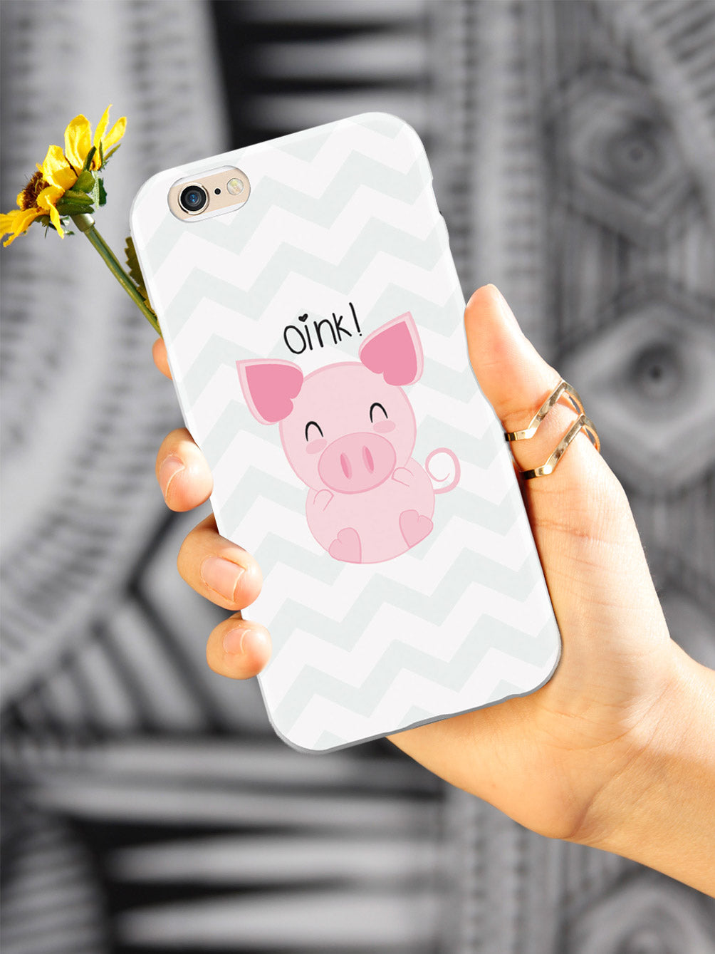 Oink! - Pig Chevron Case