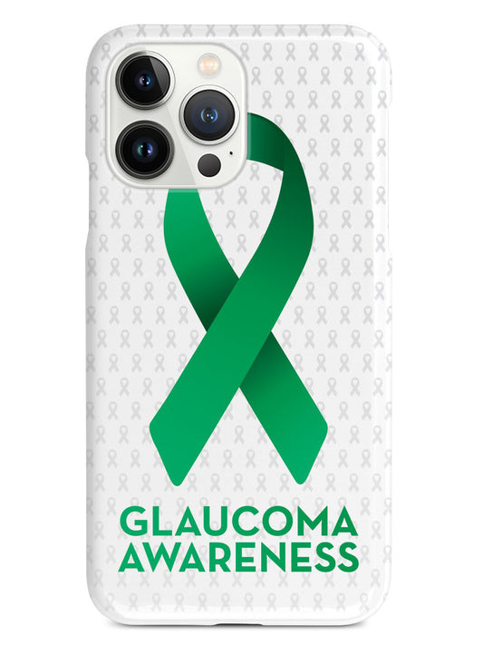 Glaucoma Awareness Green Ribbon - White Case