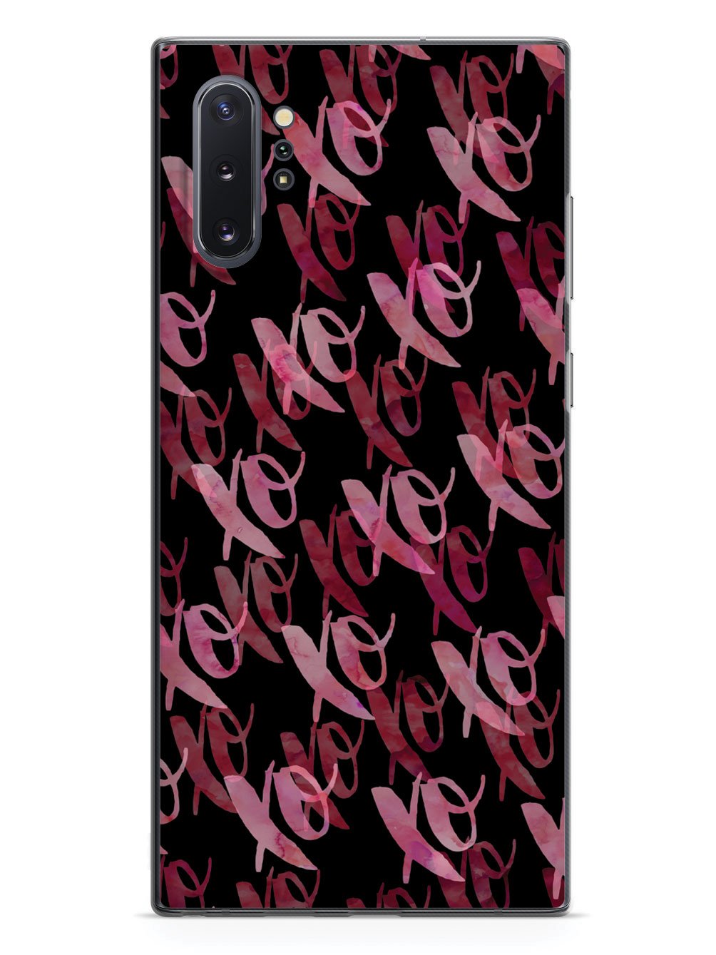 XOXO - Pink & Red Watercolor Case