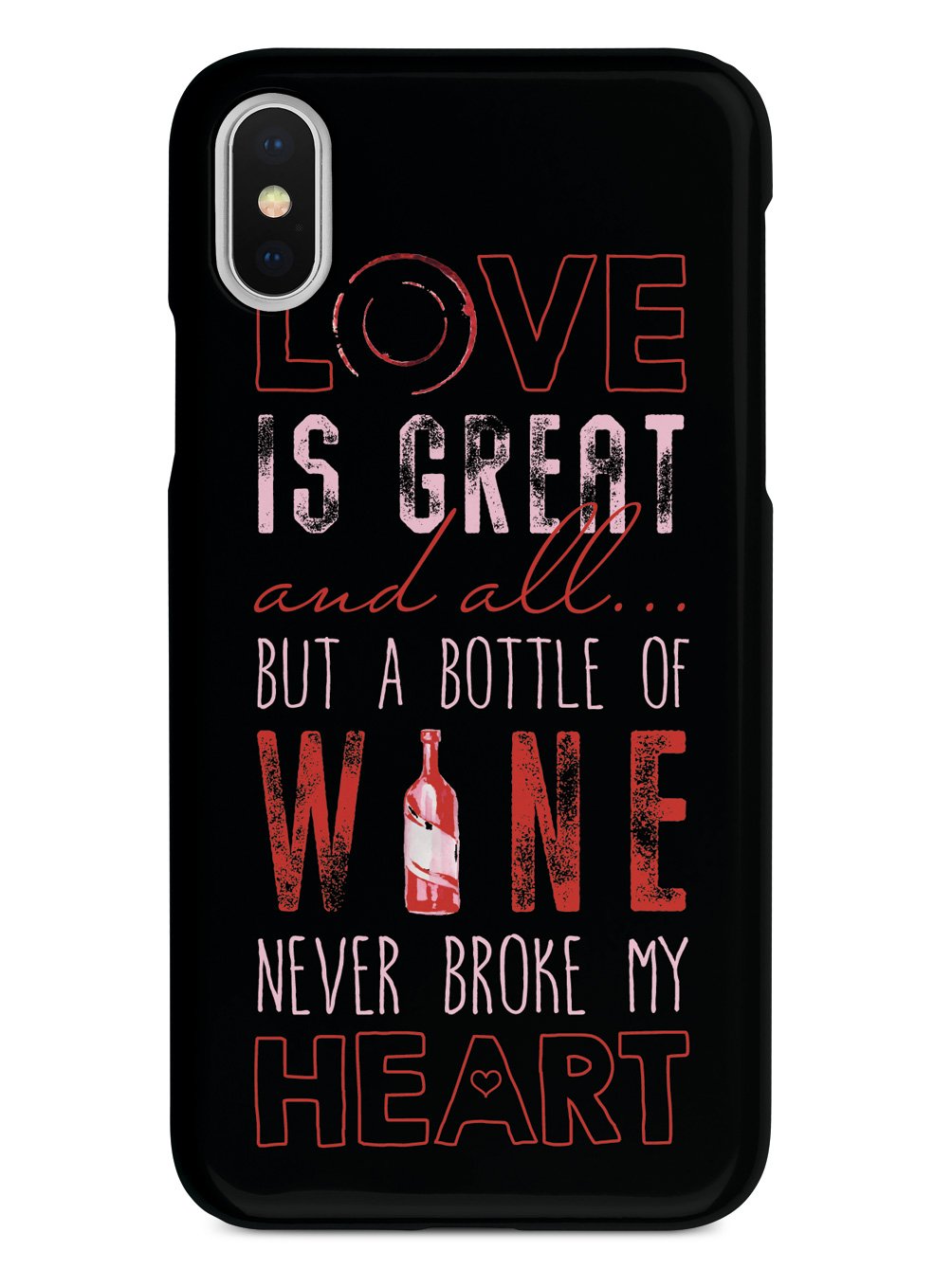A Bottle of Wine Never Broke My Heart - Black Case