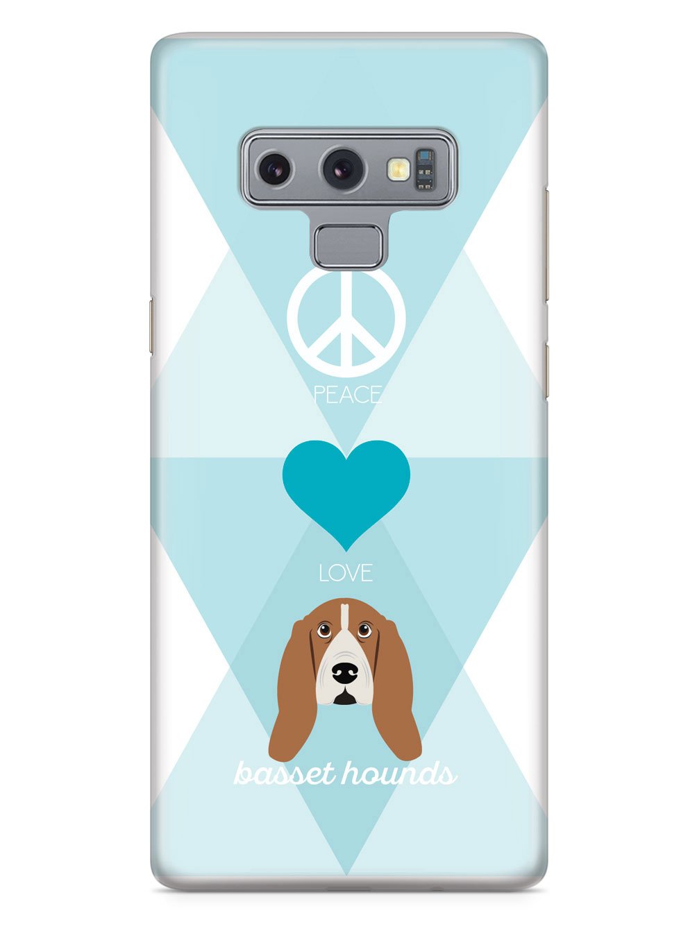 Peace, Love & Basset Hounds Case