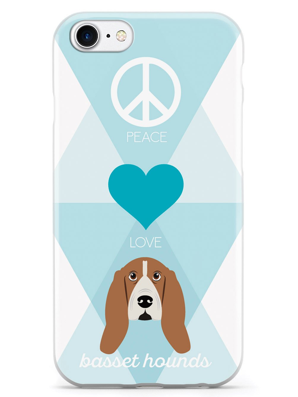 Peace, Love & Basset Hounds Case