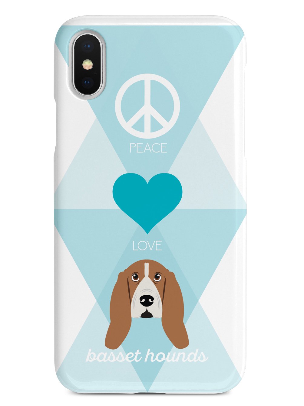 Peace, Love & Basset Hounds Case