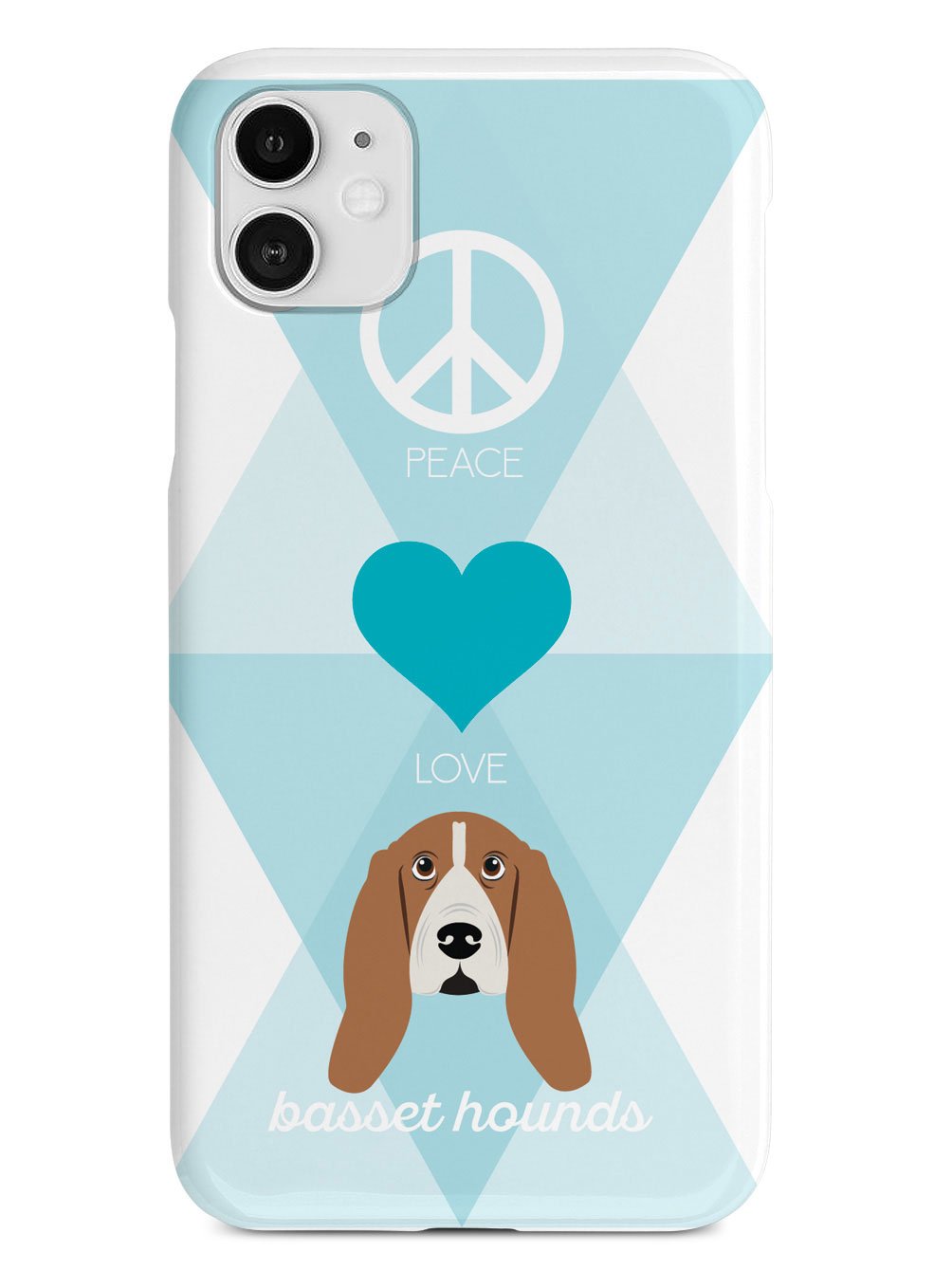 Peace, Love & Basset Hounds Case
