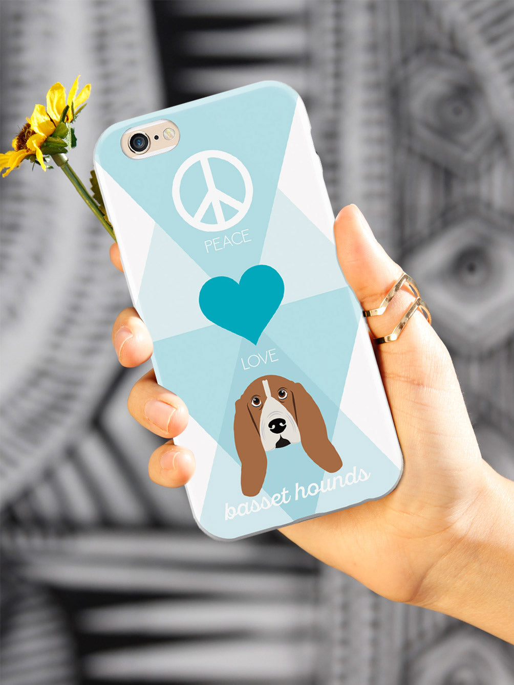 Peace, Love & Basset Hounds Case