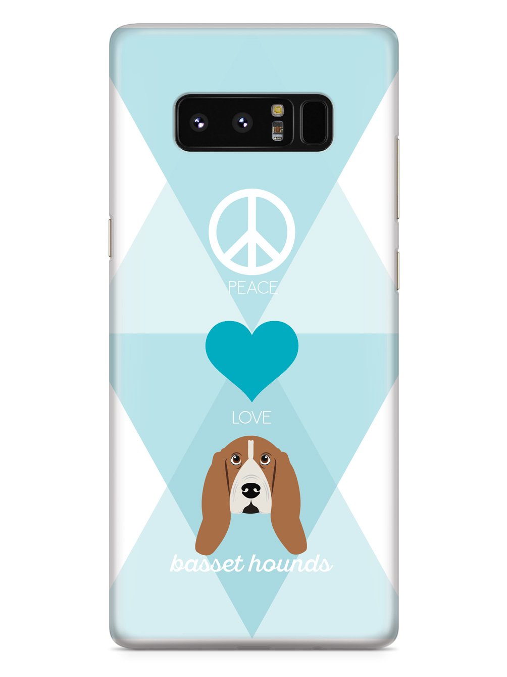 Peace, Love & Basset Hounds Case