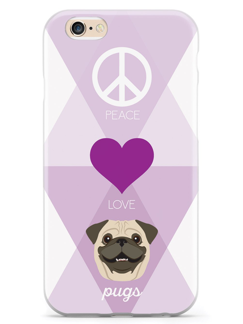 Peace, Love & Pugs Case