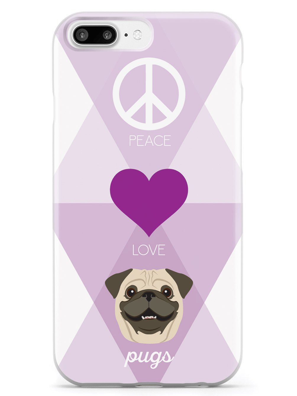 Peace, Love & Pugs Case