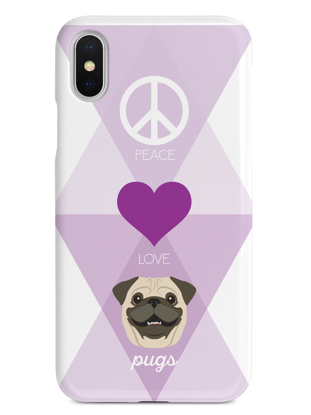 Peace, Love & Pugs Case