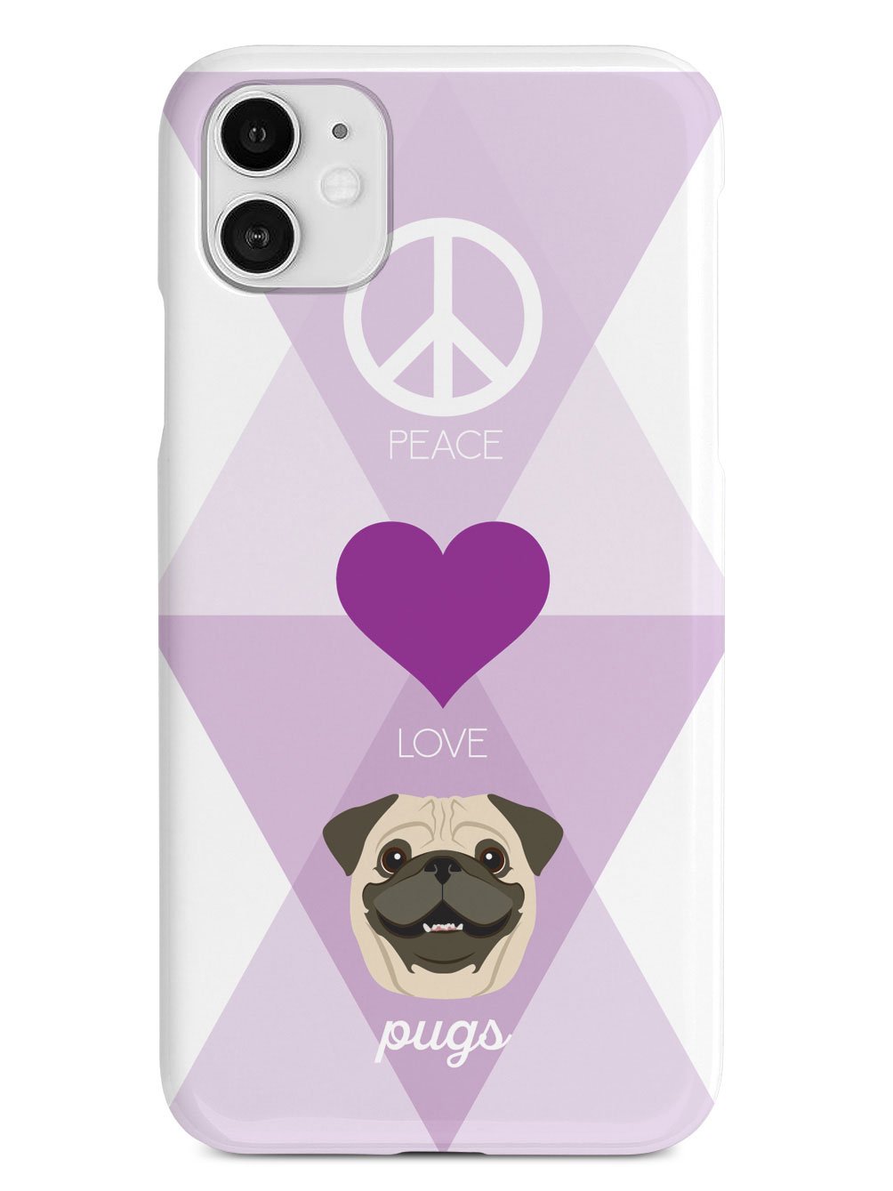 Peace, Love & Pugs Case