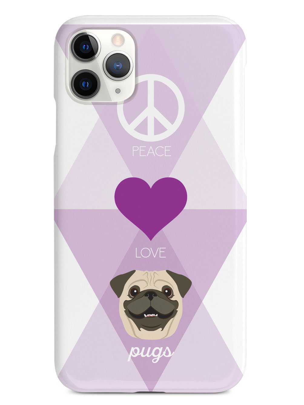 Peace, Love & Pugs Case