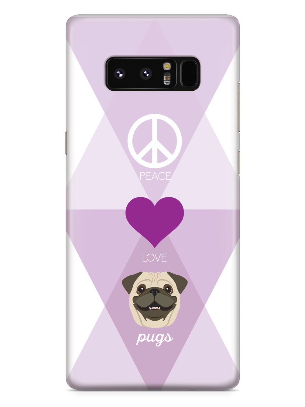 Peace, Love & Pugs Case
