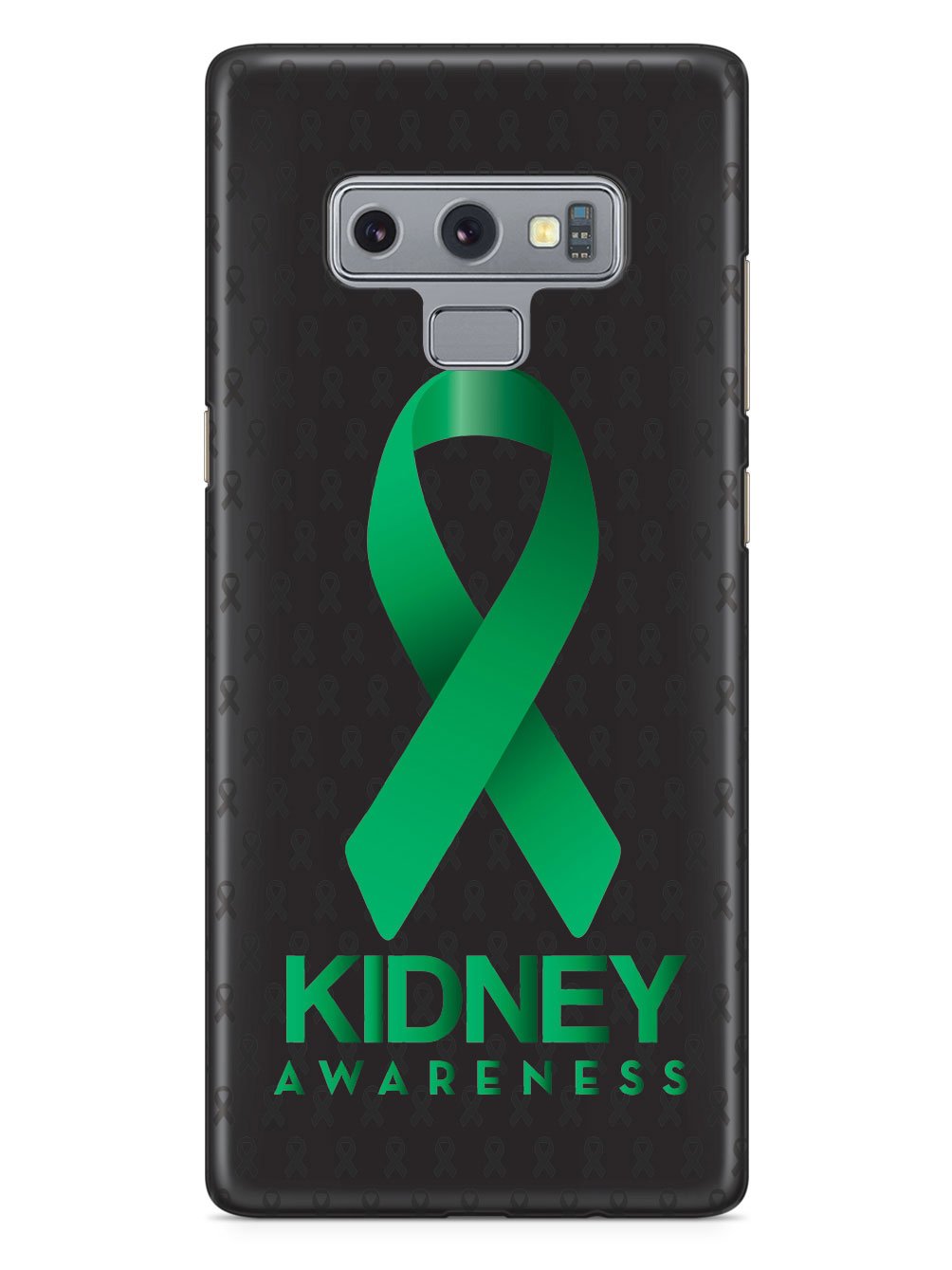 Kidney Awareness - Awareness Ribbon - Black Case