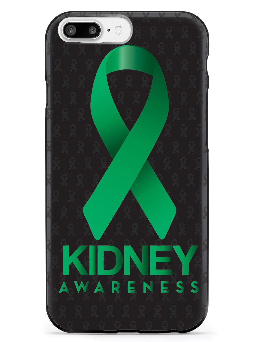 Kidney Awareness - Awareness Ribbon - Black Case