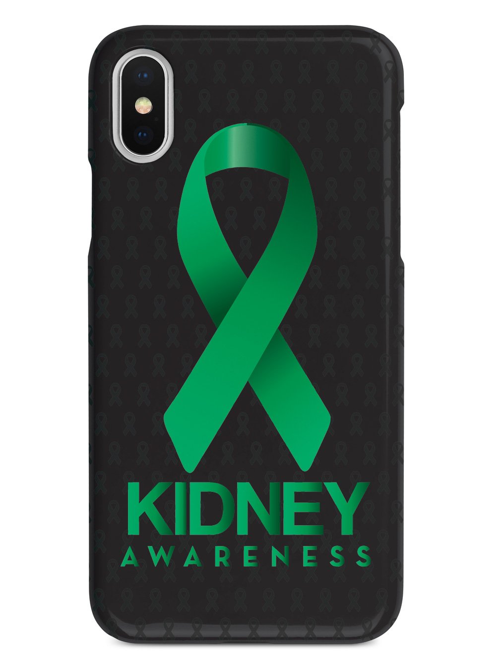 Kidney Awareness - Awareness Ribbon - Black Case