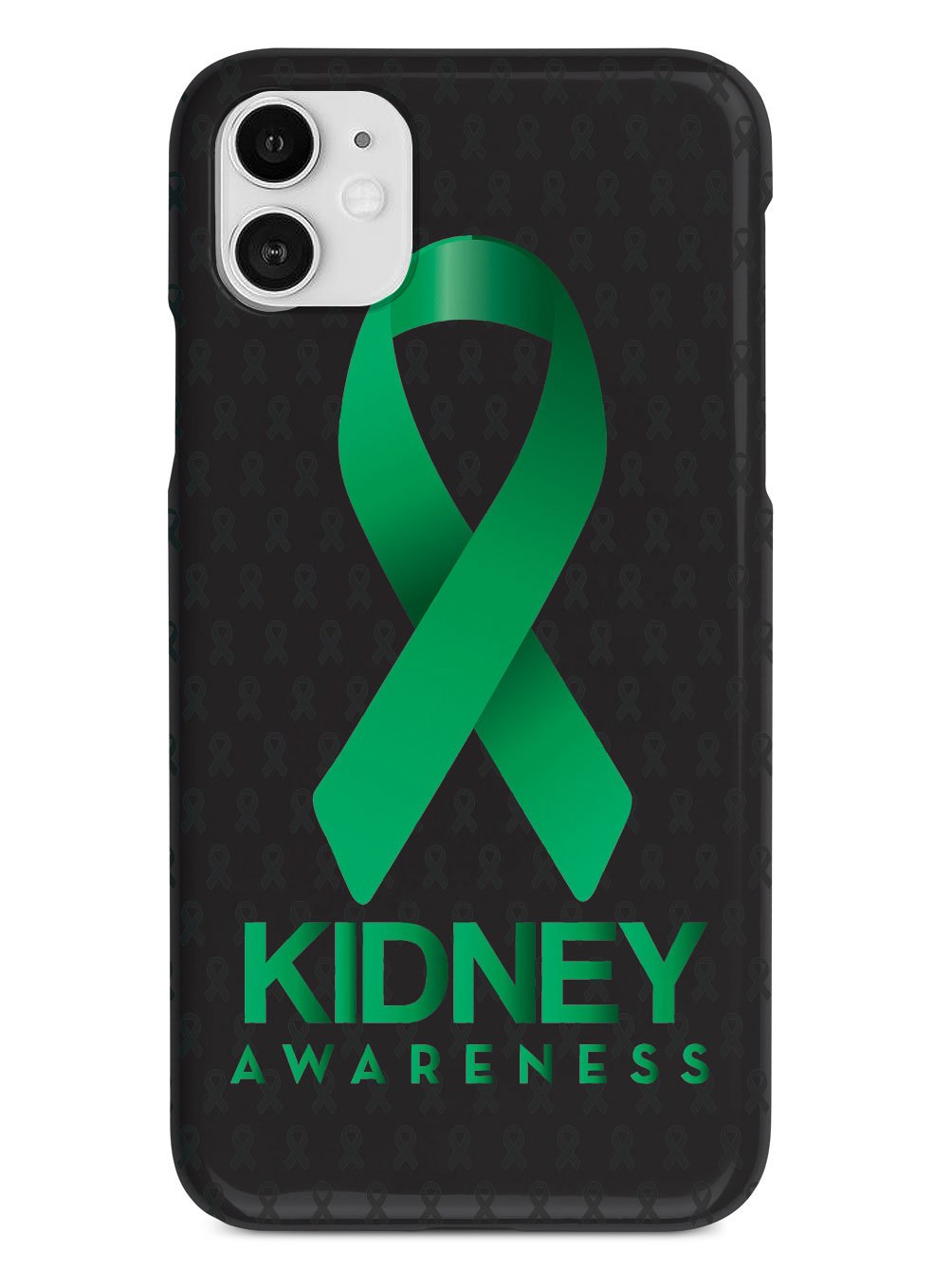 Kidney Awareness - Awareness Ribbon - Black Case