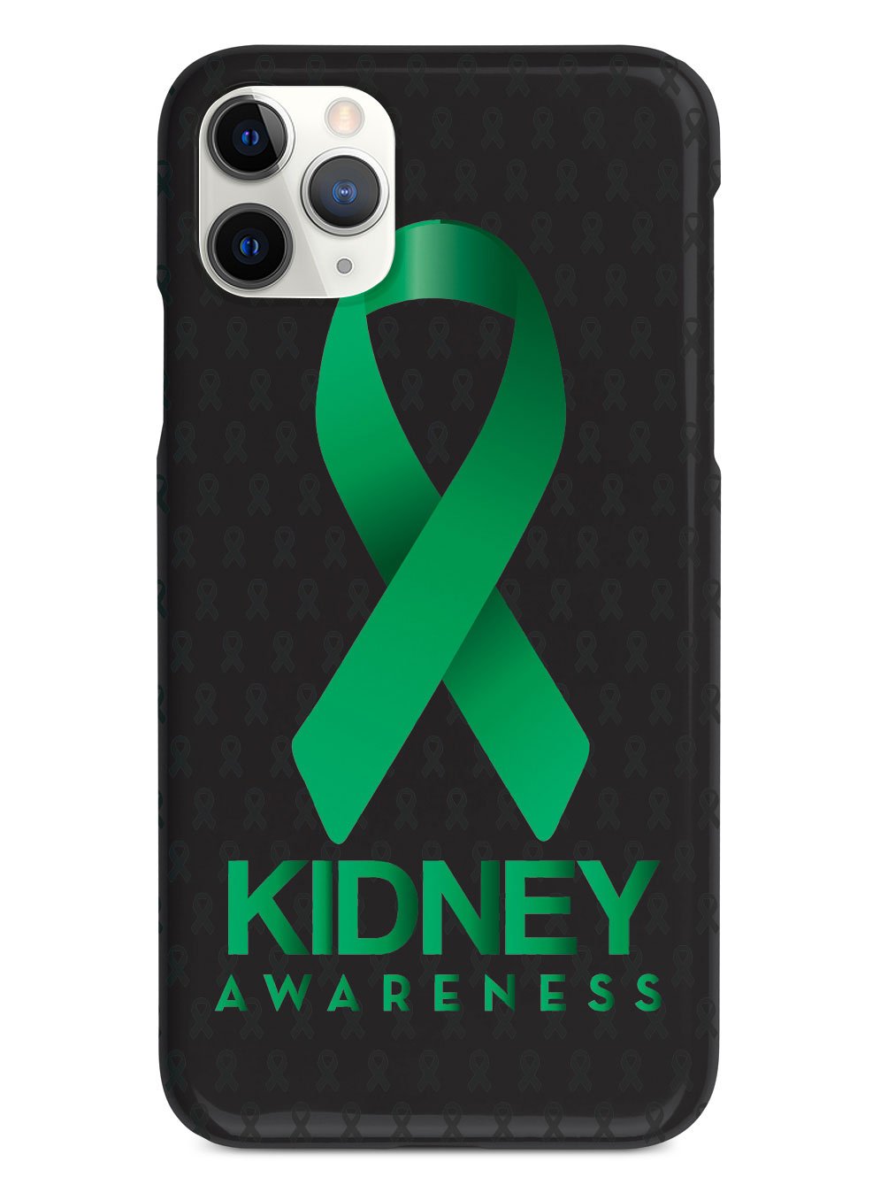 Kidney Awareness - Awareness Ribbon - Black Case