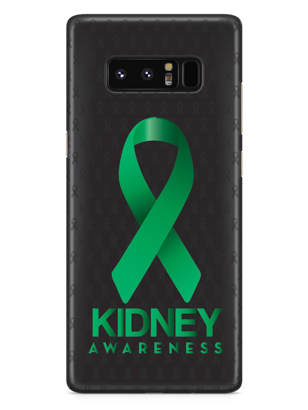 Kidney Awareness - Awareness Ribbon - Black Case