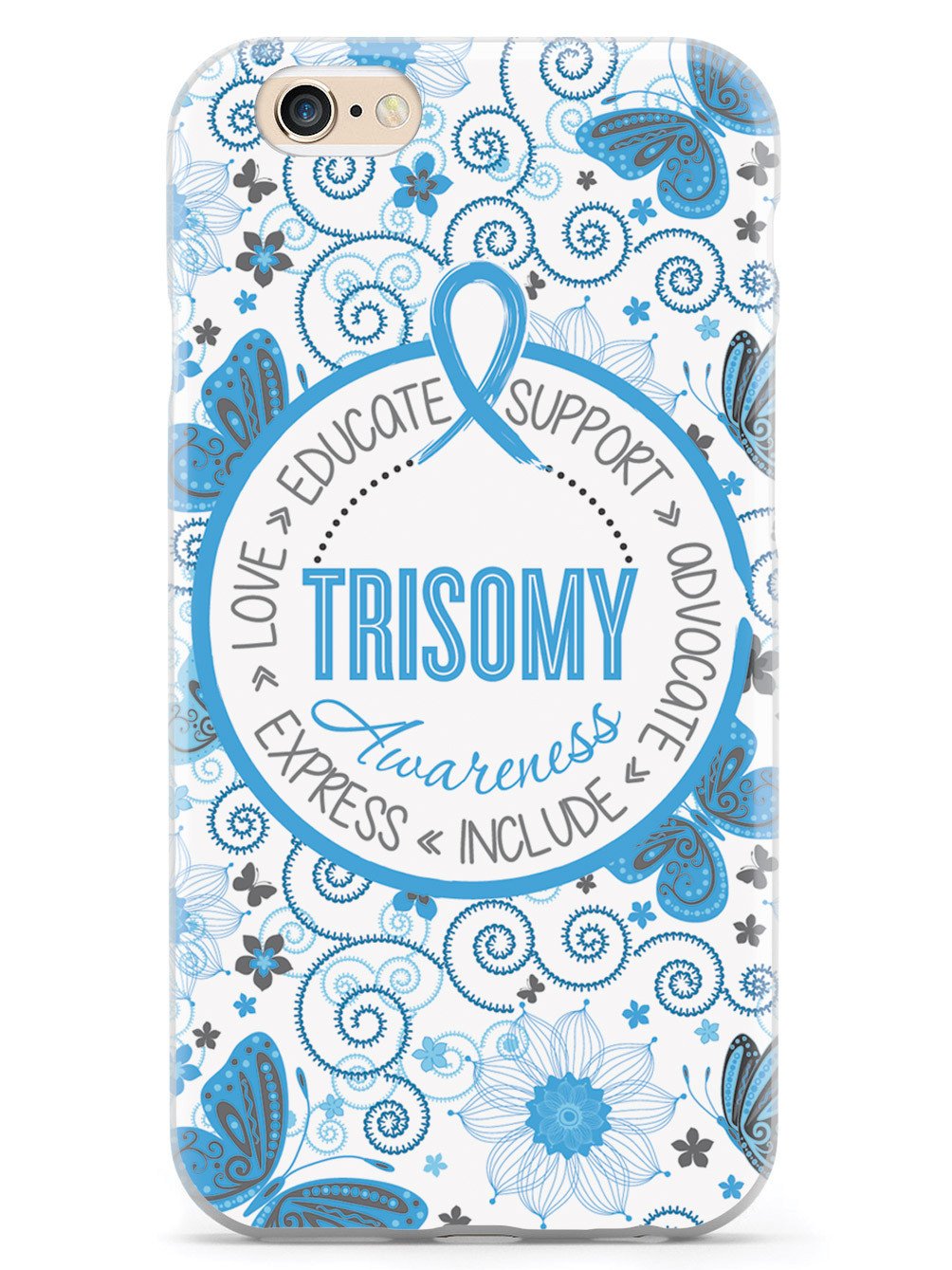 Trisomy Awareness - Butterfly Pattern Case