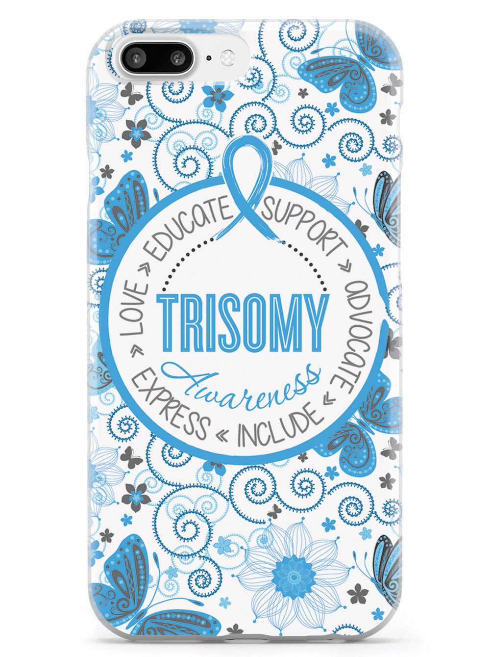 Trisomy Awareness - Butterfly Pattern Case